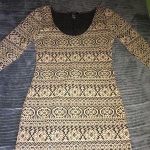 Tan colored long sleeve dress